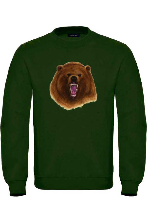 Hanorac verde Bear pentru bărbați