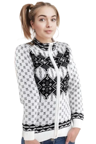 Dječji bijeli norveški pulover Ken-Az