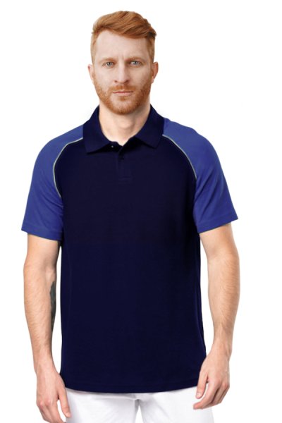 Tricou polo bărbați cu mânecă scurtă 44226 blue