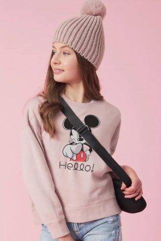 Mickey mouse pink mikina pre dievčatá Mickeyhello
