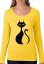 Női póló Cat3 55399 sárga