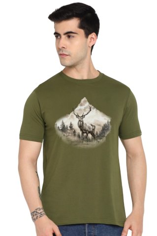 Zelena muška lovačka majica Divhora