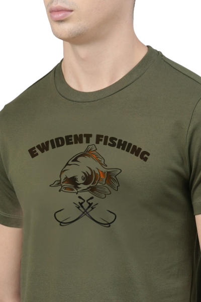 Tričko pro rybáře 100% bavlna Carpfishing zelená