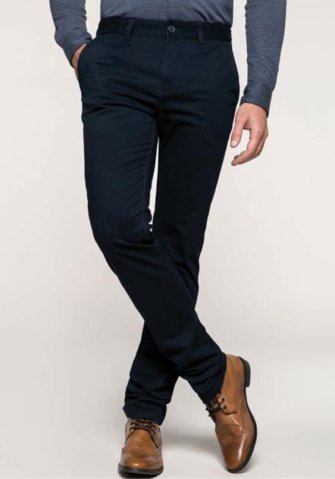Elegant Dark Blue Trousers 44740