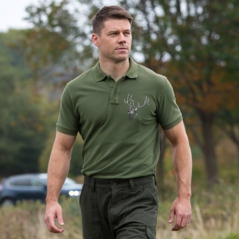 Ewident lovačka polo majica zelena Deerdraw