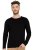 Elegant undershirt 32405G long sleeve 100% cotton black