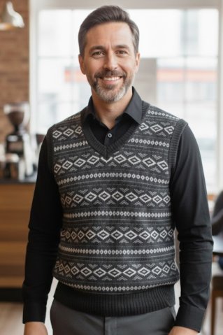 Elegantni muški prsluk Berto