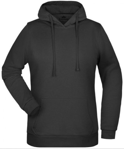 Hanorac de damă cu glugă 88795 negru