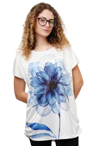 Ženska bela bluza JVP3006