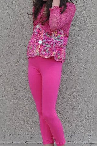 Detské legíny LQ011 pink