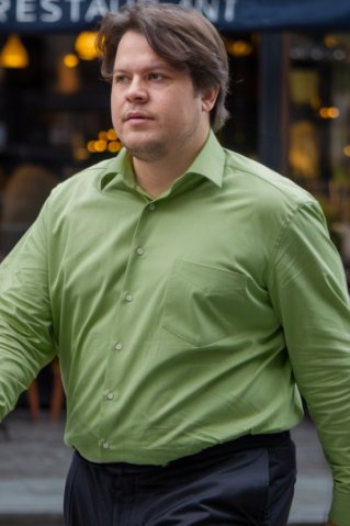 Men’s lime shirt – plus sizes 3XL–6XL