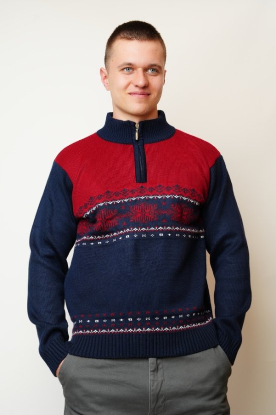 Sveter s nórskym vzorom Land-Z navy