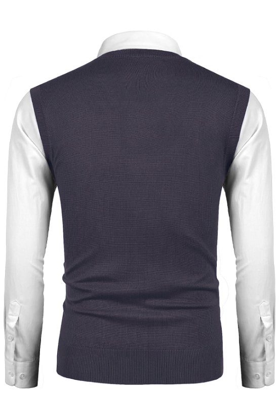 Pánska pletená vesta BBBvest grafit