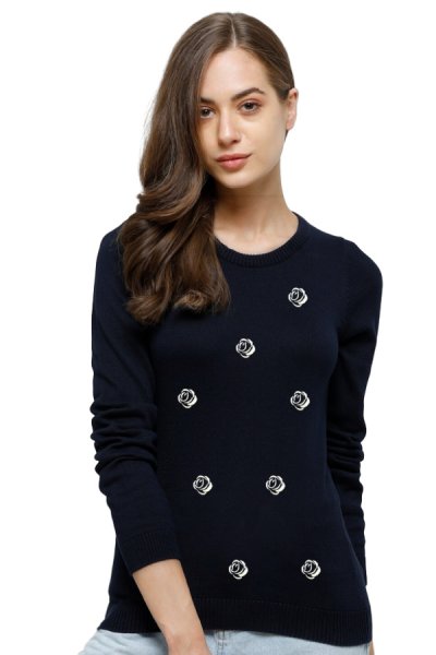 Dámský pulovr JVP3830 černá
