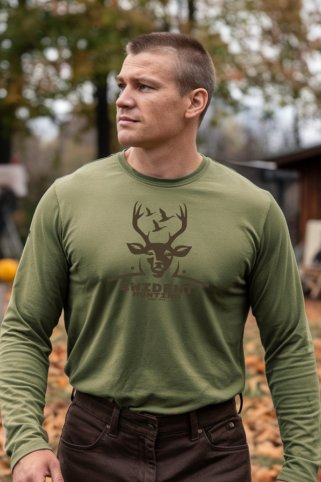 Poľovnícke tričko s logom jeleňa