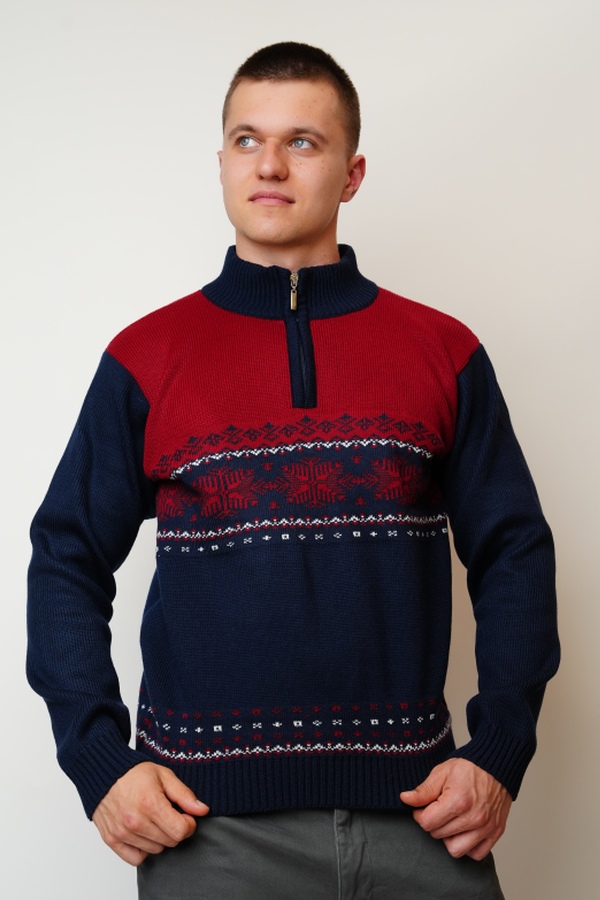 Mornarsko moder norveški pulover Land-Z