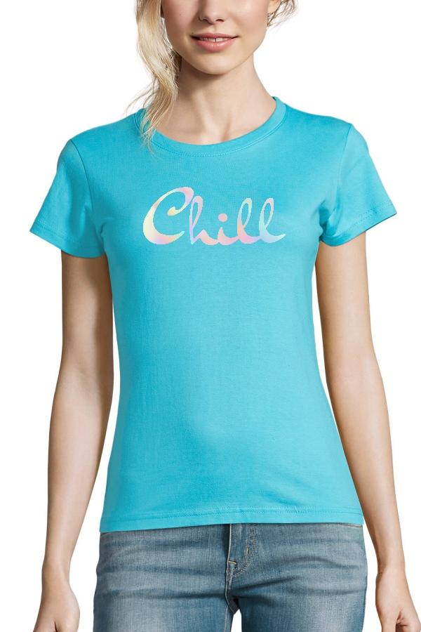 Bavlněné Ewident tričko Chillgirl modrá