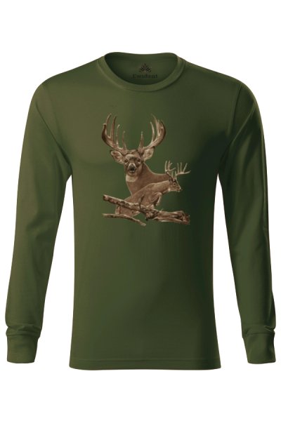 Tričko pre poľovníkov Deerteam zelená