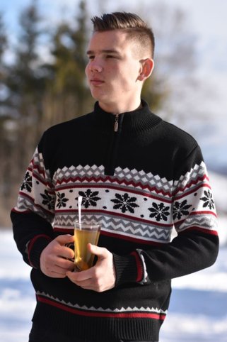 Sveter s nórskym vzorom Erich