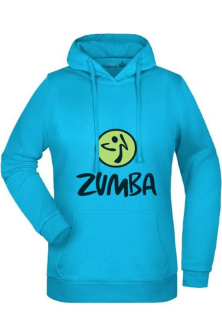 Klasična športno udobna majica s kapuco Zumba ocean