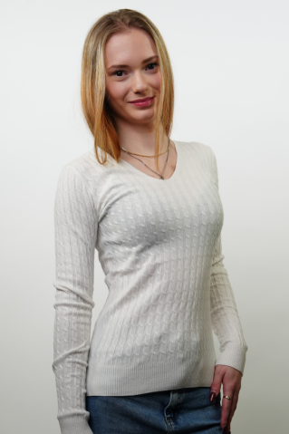 Dámský pulovr Mila bílá