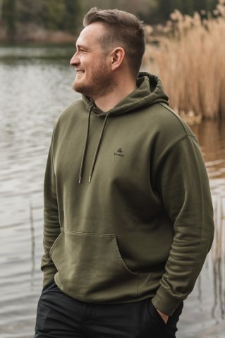 Men's oversized hoodie 2218500 oliva