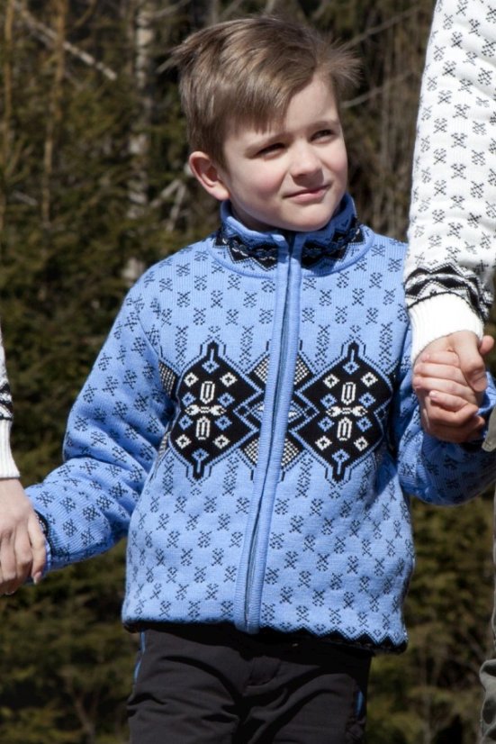 Tradicionalni dječji plavi norveški pulover Ken-Az