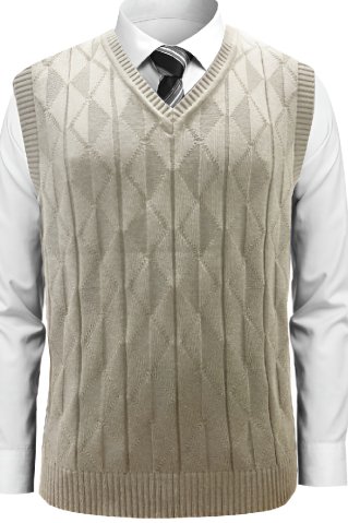 Męska kamizelka dzianinowa Cerino-BB beige