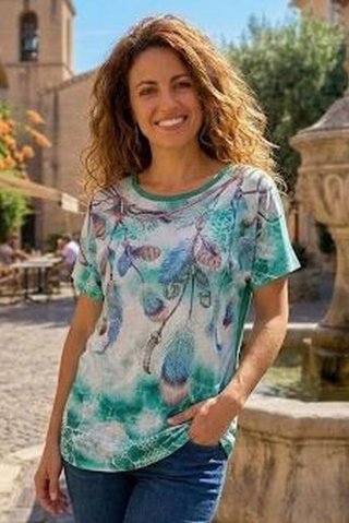 Ženska bela bluza Ewident JVP3005 – Elegantna viskoza