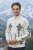 Herren naturfarbene norwegische Strickjacke mit langem Reißverschluss Folk-AZ