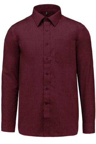 Men’s burgundy long sleeve shirt