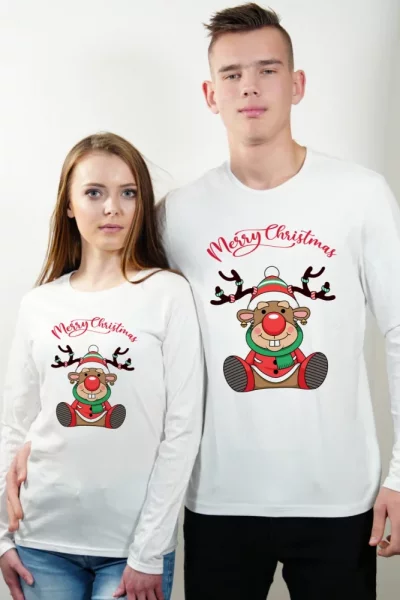 Vianoční tričko Nerdrudolf