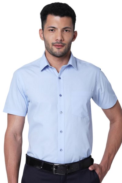 Moška svetlo modra srajca z dolgimi rokavi 44543
