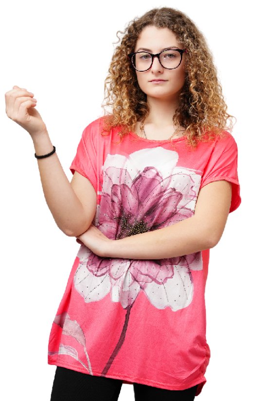 Dámska lososová blúzka - jarná elegancia