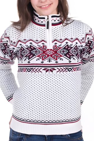 Dámsky natur pletený nórsky sveter Igora-Z