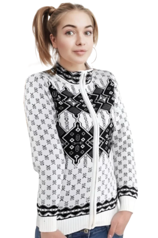 Dječji bijeli norveški pulover Ken-Az