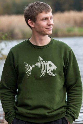 Ewident - Men's Sweatshirt for Passionate AnglersFish2
