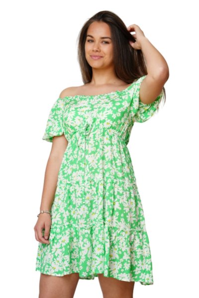 Dámske letné šaty JVPC5165 zelená