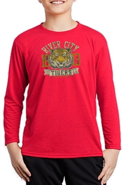 Tiger detské tričko červené