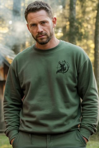 Hanorac pentru vanatori cu imprimeu verde Scope