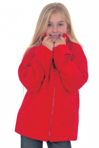 Gyermek mikroflíz pulóver piros
