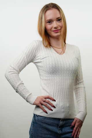Dámský pulovr Mila bílá