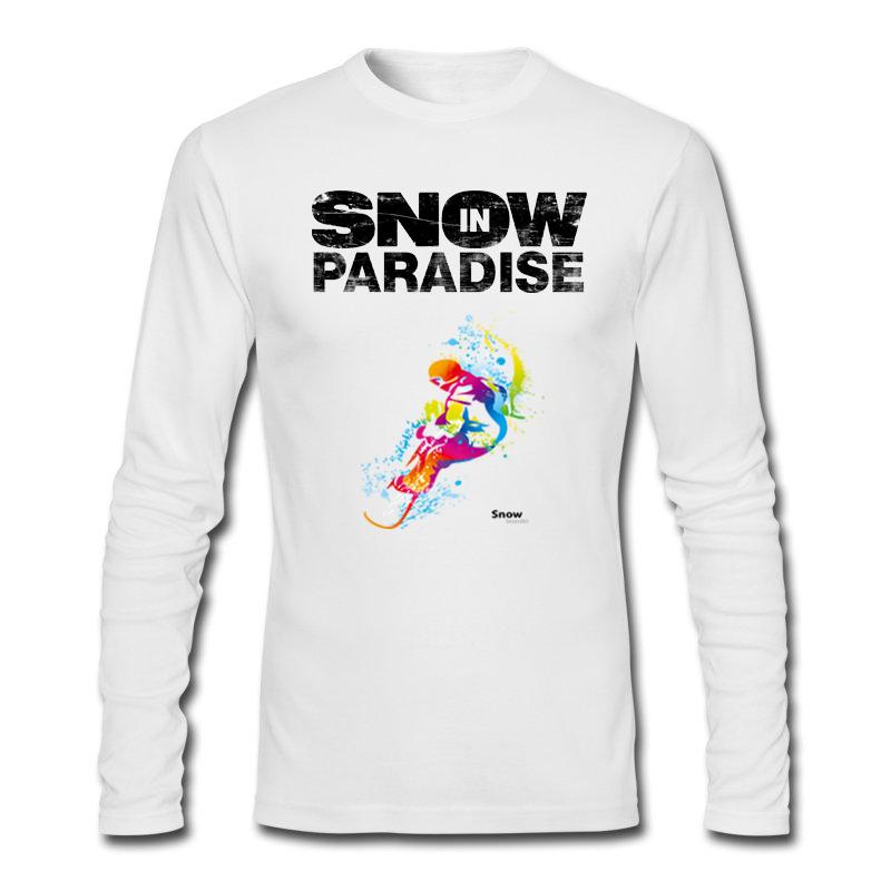 Snow Paradise fehér férfi póló