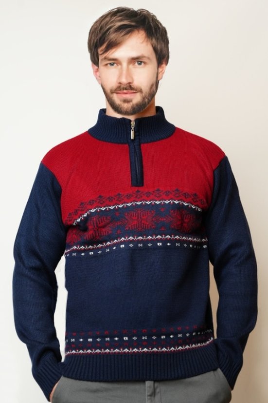 Sveter s nórskym vzorom Land-Z navy