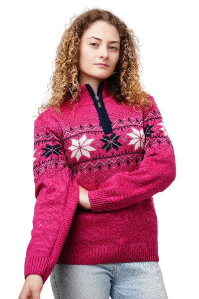 Női pulóver Mira pink