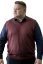 Pleteni glatki prsluk P2037BB bordo 3XL–6XL