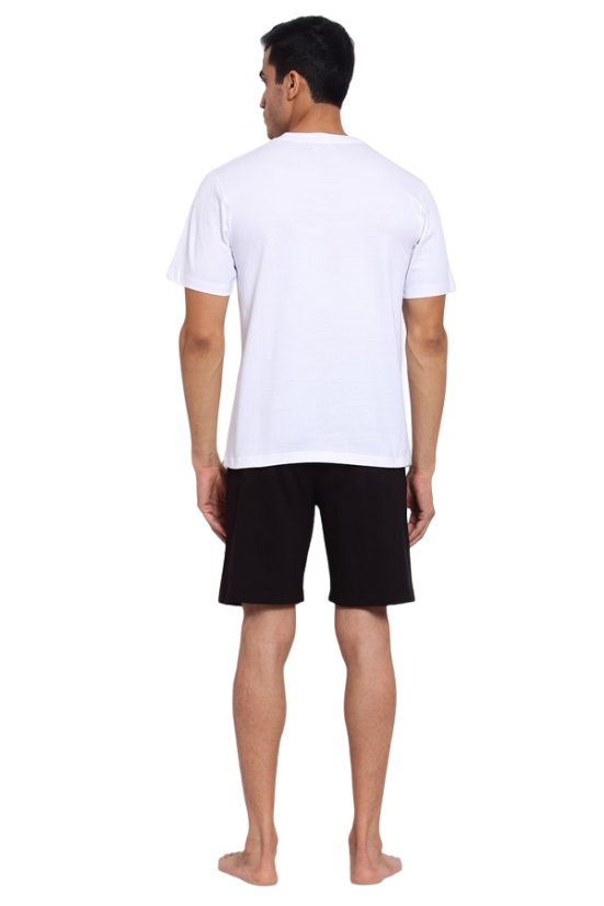 Muška pidžama Espressodog – crno-bijela