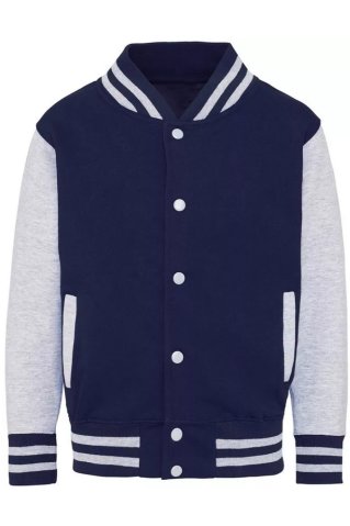 Tmavo modrá mikina pre deti na gombíky 02043J