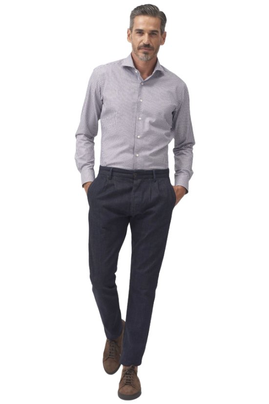 Luksuzna muška crna košulja EWIDENT