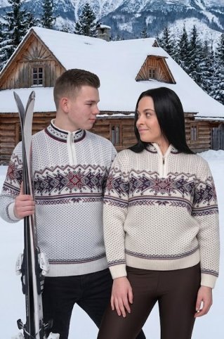 Ewident - Pánsky nórsky sveter Igor-Z – natur